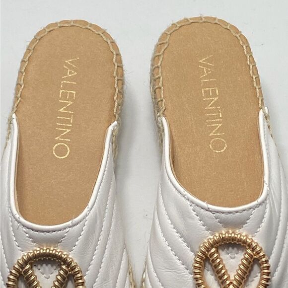 Mario Valentino Leather Espadrille Mules size 36 - Picture 5 of 10